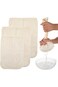3Pcs Muslin Cloth for Cooking, Cheese Cloths for Straining Juice, Milk, and Broth, Butter Maker Bag
