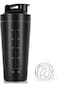 Joyzzz Protein Shaker Bottle, BPA Free Leak Proof Shaker Bottle with Wire Whisk, 750ml Blender Bott