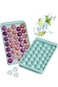 Kitoulea Small Round Ice Cube Trays for Freezer, Ice Ball Maker Mold with Lid Easy Release BPA-Free