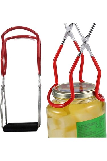 ALMEKAQUZ Jar Lifter Tongs, Stainless Steel Canning Jar Lifter Tongs, Canning Jar Lifter Tongs, Sta