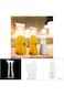 Bottles, Water Pitcher Acrylic Transparent Bottle Containers Jug with Lid for Bar Home Use (600ml)