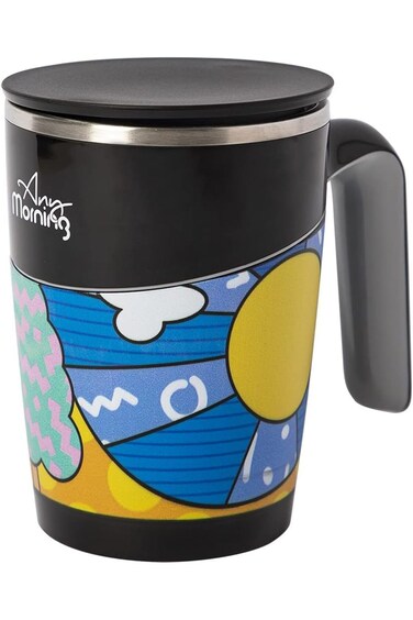 Any Morning Stainless Steel Coffee Mug, Unspillable Coffee Cup, Spill Proof Tea Cup, BPA Free, Insu