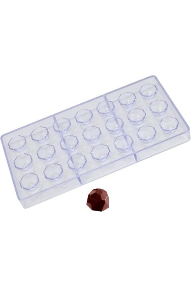 Naplion Chocolate Mold Polycarbonate, Plastic Candy Making Molds, Food Preparation Mould Diamond Sh