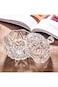 NN Glass Candy Storage jar with Lid Clear Sugar Dish Crystal Covered Candy Bowl Apothecary Food Buf