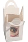 REDDOTGIFT&reg; 50-Pack Single Cupcakes Containers Gift Boxes with Window Inserts Handle for Wedding Ca