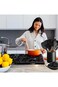 SmartHom Kitchen Utensil Holder for Countertop, Black Ceramic Kitchen Utensils Crock for Counter Or