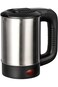 Biki Electric Heat Kettle with LED Indicator - 600W, 0.5L WA-0073, Black &amp; Silver 2 Years Warranty