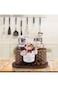 SWIUKPHE Glass Spice Jars, Salt and Pepper Shakers Salt, Chef Statue Decorative Spice Organizer, Ho