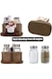 SWIUKPHE Glass Spice Jars, Salt and Pepper Shakers Salt, Chef Statue Decorative Spice Organizer, Ho
