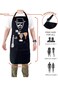 Tazweeq Funny Cooking Chef Apron with Pockets, Bbq Waterproof Printed Apron, BBQ Kitchen Work Apron