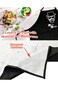 Tazweeq Funny Cooking Chef Apron with Pockets, Bbq Waterproof Printed Apron, BBQ Kitchen Work Apron