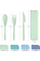 TROUSKAIG 4 Sets Reusable Utensils Set Reusable Containers for Travel Utensils with Case Lunch Box
