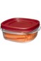 علبة تخزين طعام سهلة الاستخدام من رابر ميد، سعة 1.25 كوب، لون أحمر ريسر