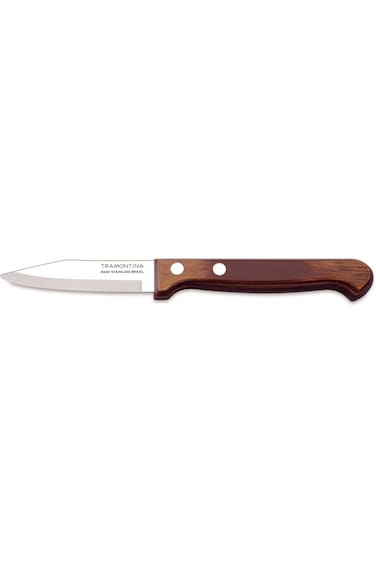 Tramontina Polywood 3 Inches Paring Knife with Stainless Steel Blade and Red Dishwasher Safe Treate