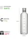 Water Bottles with Time Marker Reusable Clear Glass Drinking Bottles Suitable For Office Gym Outdoo