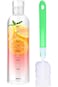 Water Bottles with Time Marker Reusable Clear Glass Drinking Bottles Suitable For Office Gym Outdoo