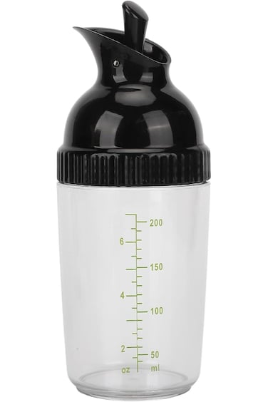 Salad Dressing Shaker Container Pour Spout Leakproof Dishwasher BPA Travel Homemade Oil Vinegar Sal