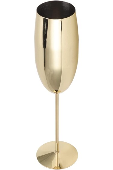 DEKD Metal Wine Goblet, High Hardness Stainless Steel Stable Base Elegant Widely Used Metal Wine Cu