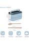 Bolivia's Double-Layer Bento Box, 1400ml Lunch Container with Partitions, Stackable Design, Microwa