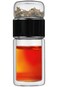 Sagreeny No Scalding Tea Infuser Bottle - 12oz/350ml Glass Tumbler, Glass Travel Tea Mug Cup for Lo