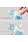 زجاجة مياه BORATO Air Water Up، زجاجة مياه معطرة سعة 650 مل مع جراب نكهة ماء الهواء، مقاومة للتسرب رياضية W