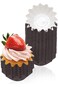 KASTWAVE Wave Cupcake Liners, 100 PCS Baking Cups Cupcake Liner Flared Brioche Standard Muffin Wrap