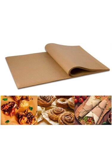 Khazna 100 Pcs Parchment Paper Baking Sheets, Non-Stick Precut Parchment Papers Baking Sheets, Perf