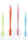 ELECDON Silicone Spatula Set, Rubber Scraper Kitchen Spatula, Heat Resistant Silicone Spatula Scrap