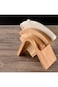 Joyzzz Coffee Filter Holder, 100pcs Bamboo Coffee Paper Storage Rack Hold, Wood Color Small Coffee