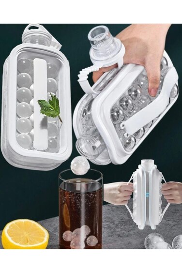 قوالب الثلج، قالب كرة الثلج المتقدم، صانع ثلج مع غطاء محكم لمنع الانسكاب، سهل الحمل وقابل لإعادة الاستخدام