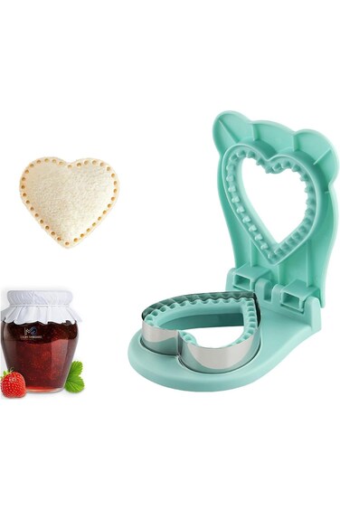 Azonee Sandwich Cutter and Sealer Heart Sandwich Cutters for Kids Lunch Uncrustable Maker Cutters D