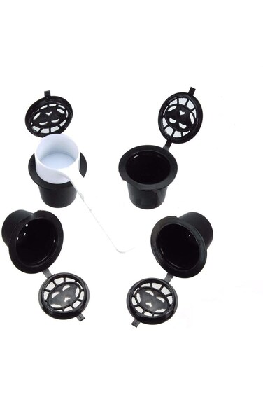 4 Refillable/Reusable Coffee Capsules Pod For Nespresso Stainless Steel Filters