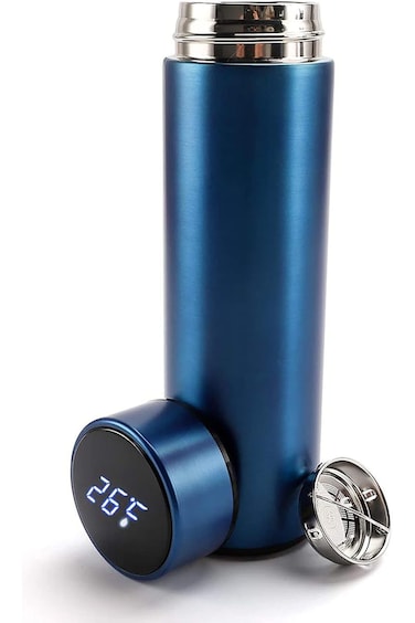 N/A" Olerd Smart Insulated Water Bottle, Tea Infuser Bottle Stainless Steel Vacuum Wide Mouth Coff