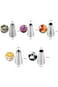 Oasisgalore Large Piping Nozzle Bag Set, 5pcs Baking Tools and Accessories for Cakes &amp; Decorating