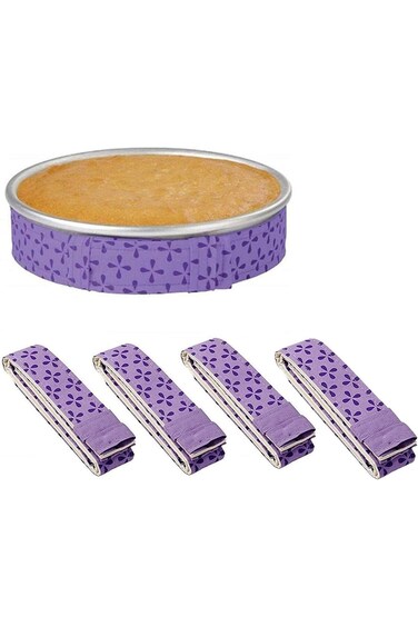 شرائط خبز متساوية من تازويك، 4 قطع، شرائط ترطيب قوالب الكيك، شرائط قوالب الكيك، قماش سميك فائق الامتصاص