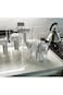 Nymmoata Rice Storage Container, Food Storage Containers with Lids Airtight and Measuring Cup Clear