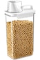 Nymmoata Rice Storage Container, Food Storage Containers with Lids Airtight and Measuring Cup Clear