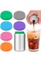 YelaJoy 6Pcs Silicone Soda Can Cover Lids, Reusable Soda Can Lids Beer Can Covers Pop Can Covers,BP