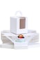 Chanskyu 25 Pcs Cupcakes Containers Gift Boxes with Window Inserts Handle for Wedding Candy Boxes (