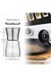 Tazweeq Pepper Mill Set, Refillable Pepper Mill Set. Brushed Stainless Steel Grinder, Short Glass J