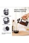 K R M French Press, 1000ml Coffee Tea Maker, Coffee Tea Pot with 4 layers Stainless Steel Filter an
