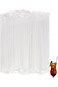 200 Pack Plastic Clear Straws Individually Wrapped, Disposable Plastic Drinking Straws, Bendable St