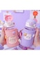 Kawaii Water Bottle for Girls Cute Water Bottles with Straw, Portable Leakproof Kawaii Bear Water B