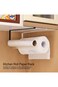 Oasisgalore 2PCS Paper Towel Holder Under Cabinet, Clip on Paper Towel Rack Under Cabinet Paper Rol