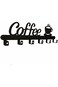 Coffee Mug Wall Rack, Wall Mounted Metal Coffee Cup Holder with 6 Heavy Duty Hooks and Metal Coffee