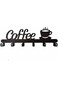 Coffee Mug Wall Rack, Wall Mounted Metal Coffee Cup Holder with 6 Heavy Duty Hooks and Metal Coffee