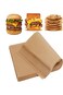100 Sheets of Baking Paper, Brown Oil Paper, Silicone Oil Paper, Barbecue Oil Absorbing Paper, Oven