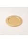 La Mesa Oulfa Gold Metal Charger Plate, 33 x 33 x 1.5 cm, Decorative Serving Plate