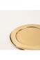 La Mesa Oulfa Gold Metal Charger Plate, 33 x 33 x 1.5 cm, Decorative Serving Plate