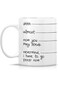 Retreez Funny Mug - shhh, almost, now you may speak, I have to go poop 11 Oz Ceramic Coffee Mugs -